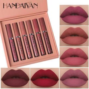 HANDAIYAN 6pcs Matte Liquid Lipstick Set